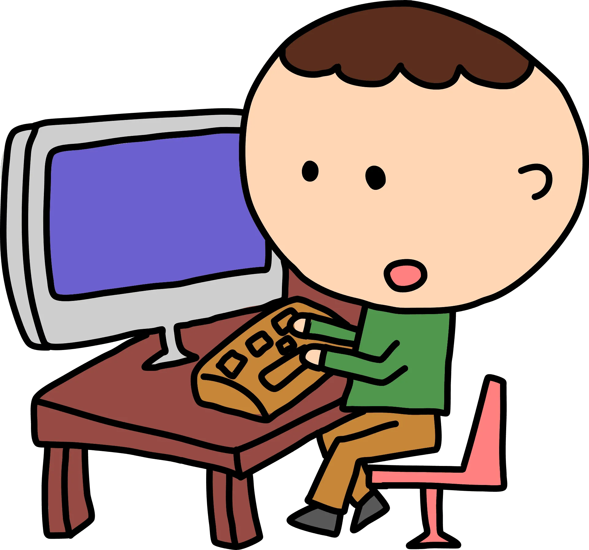 Boy Working