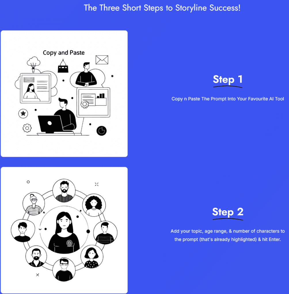  STORYSHACKS SIX FIGURE SUPER PROMPT Step 1-2