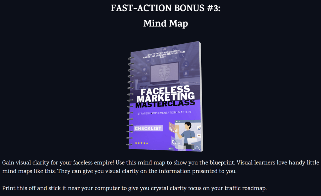 Faceless Marketing With AI Bonus 3