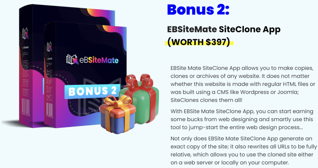 eBSiteMate Bonus 2