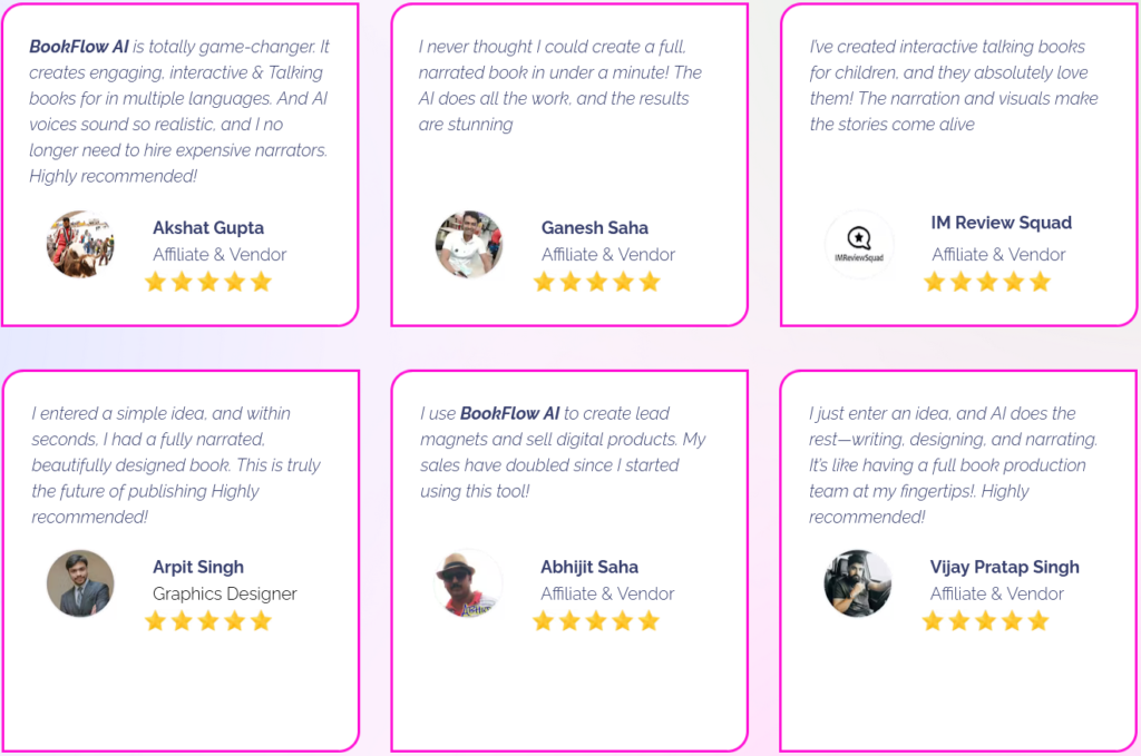 BookFlow AI Testimonials