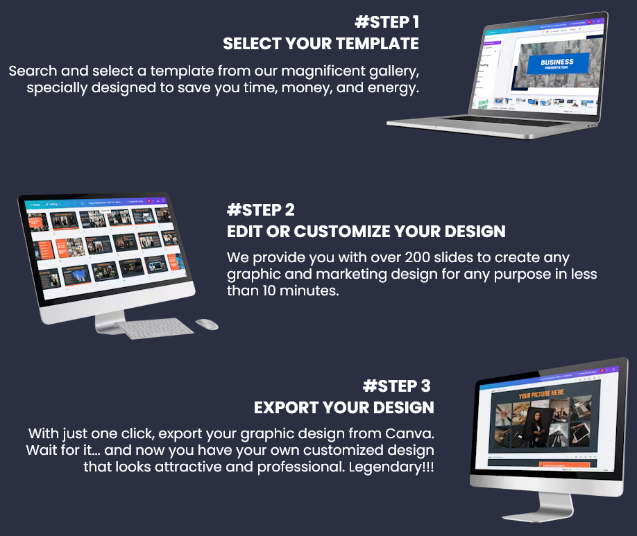 Magic Design Templates PRO Steps