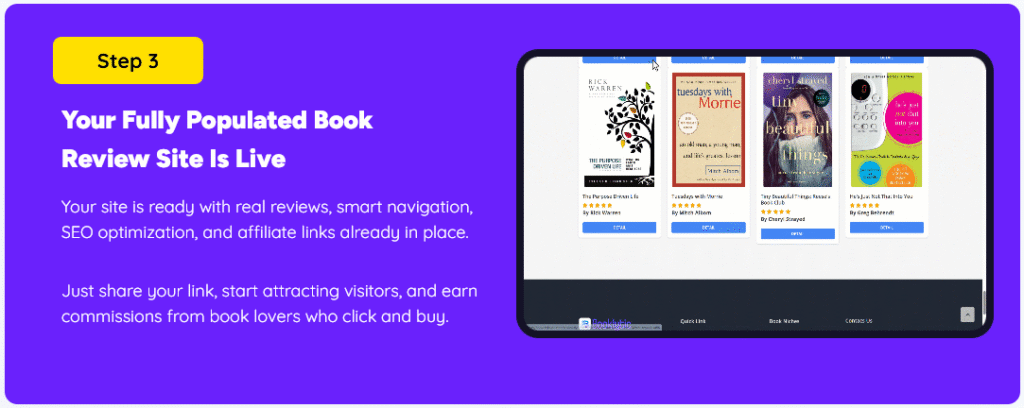 Booklytic Step 3