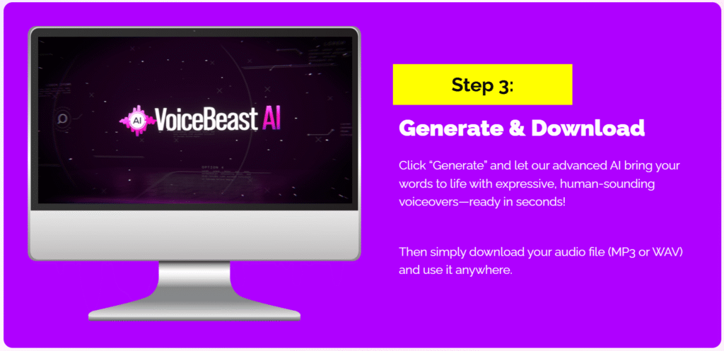 VoiceBeast AI Step 3