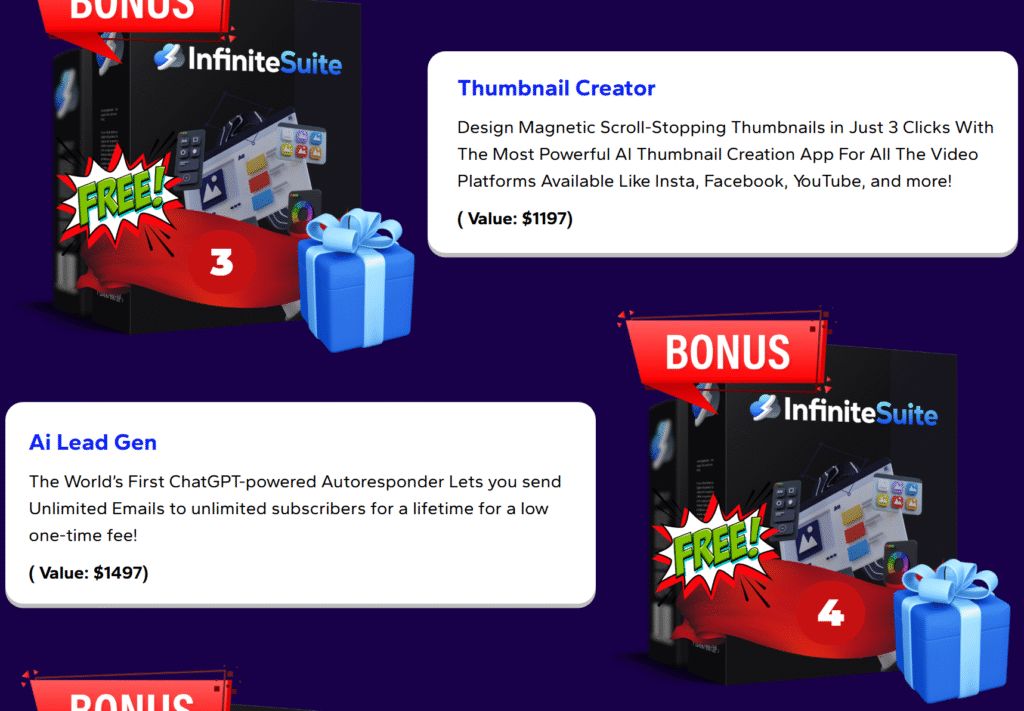 InfiniteSuite Bonus 3-4