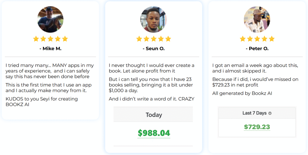 Bookz AI Testimonials