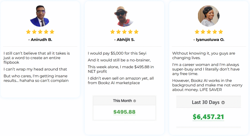 Bookz AI Testimonials