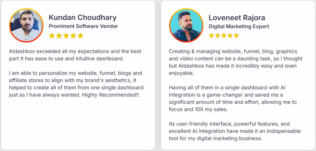 AI Dashbox Testimonials
