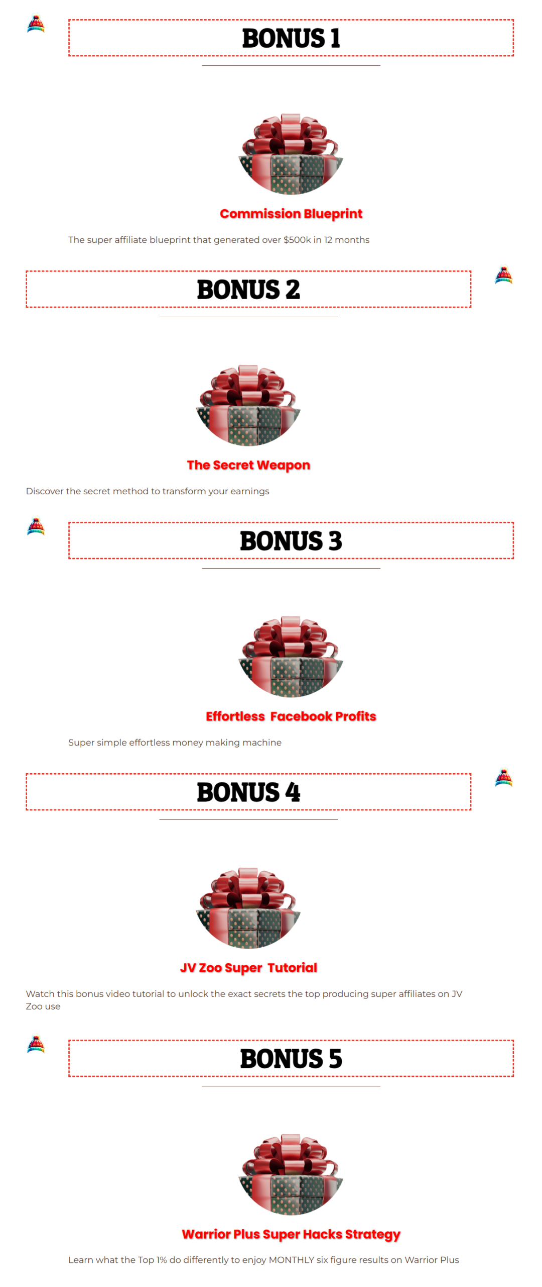 Bonuses