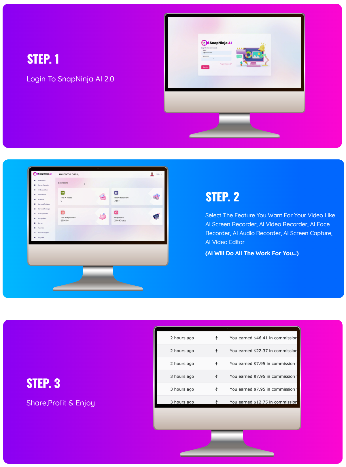 SnapNinja AI 2.0 Steps