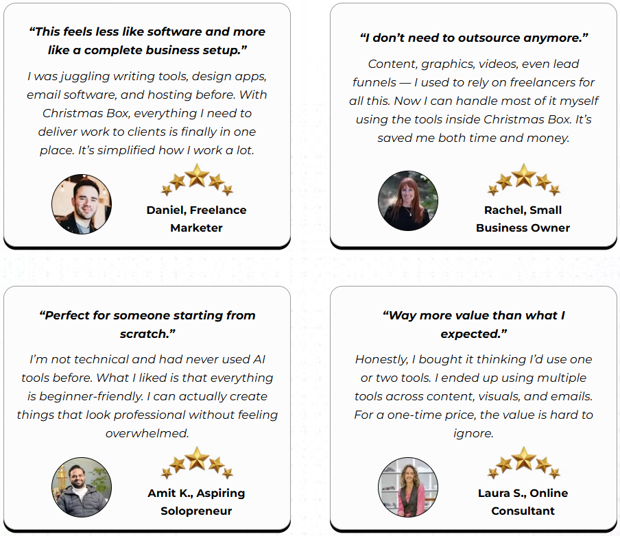 Christmas Box Testimonials