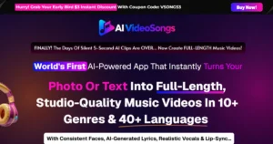 AI VideoSongs sales page
