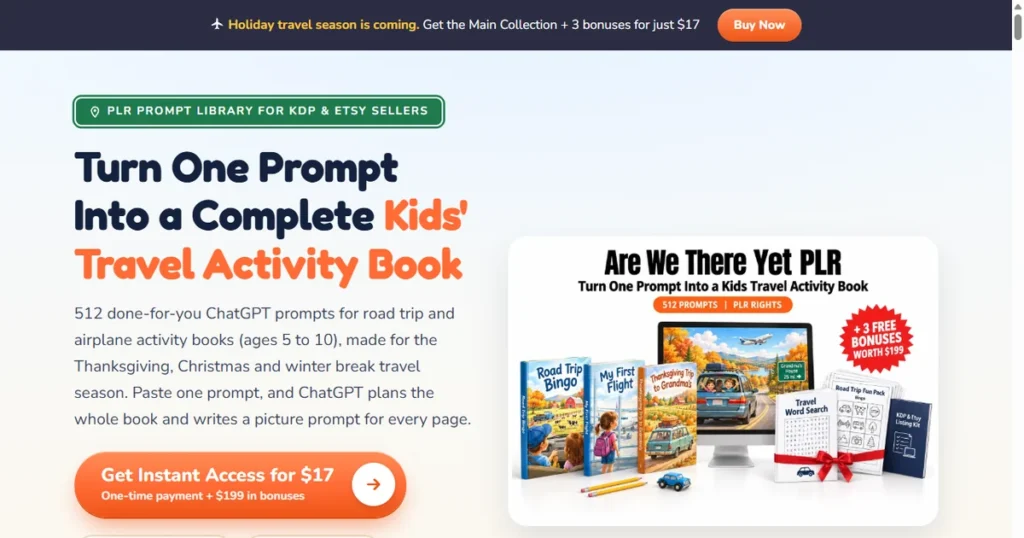 Are We There Yet Plr sales page screenshot