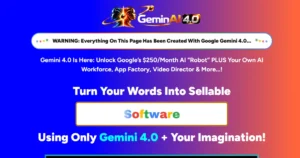 GeminAI 4.0 sales page