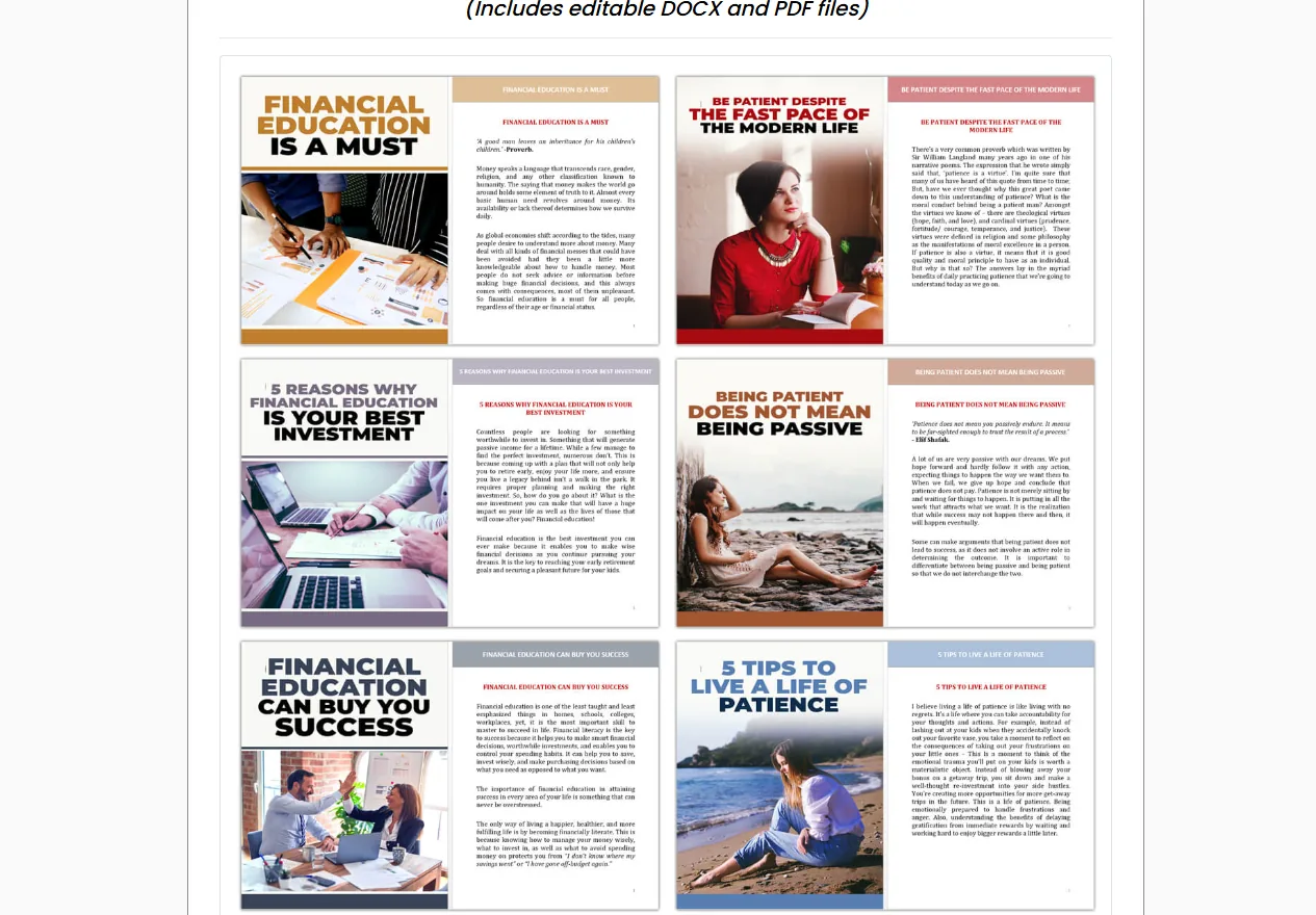 Grow Lasting Wealth product on the vendor's sales page