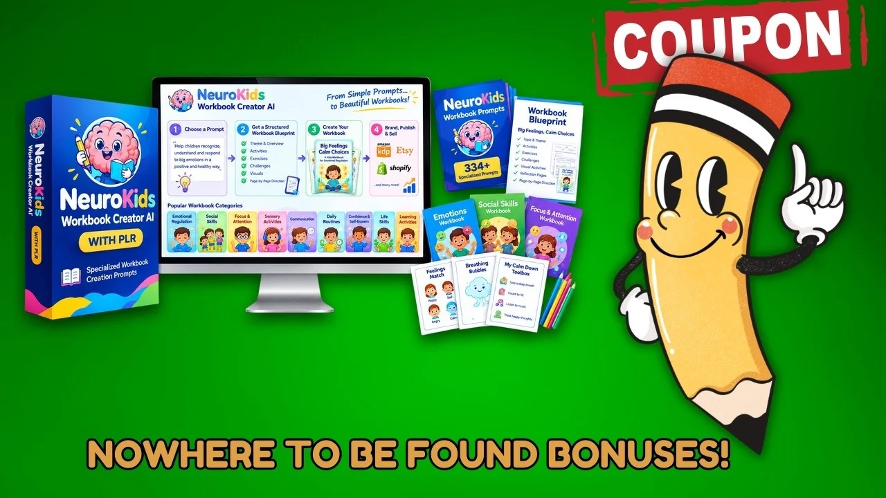 NeuroKids Workbook Creator AI page