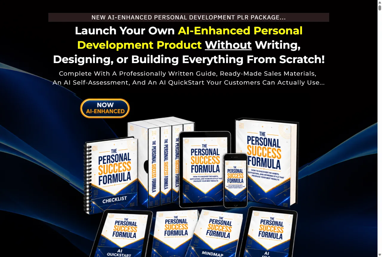 Personal Success Formula page