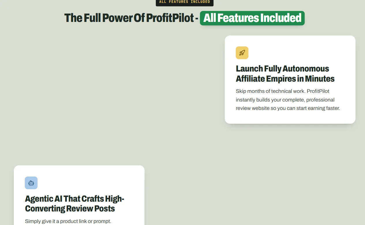 ProfitPilot page