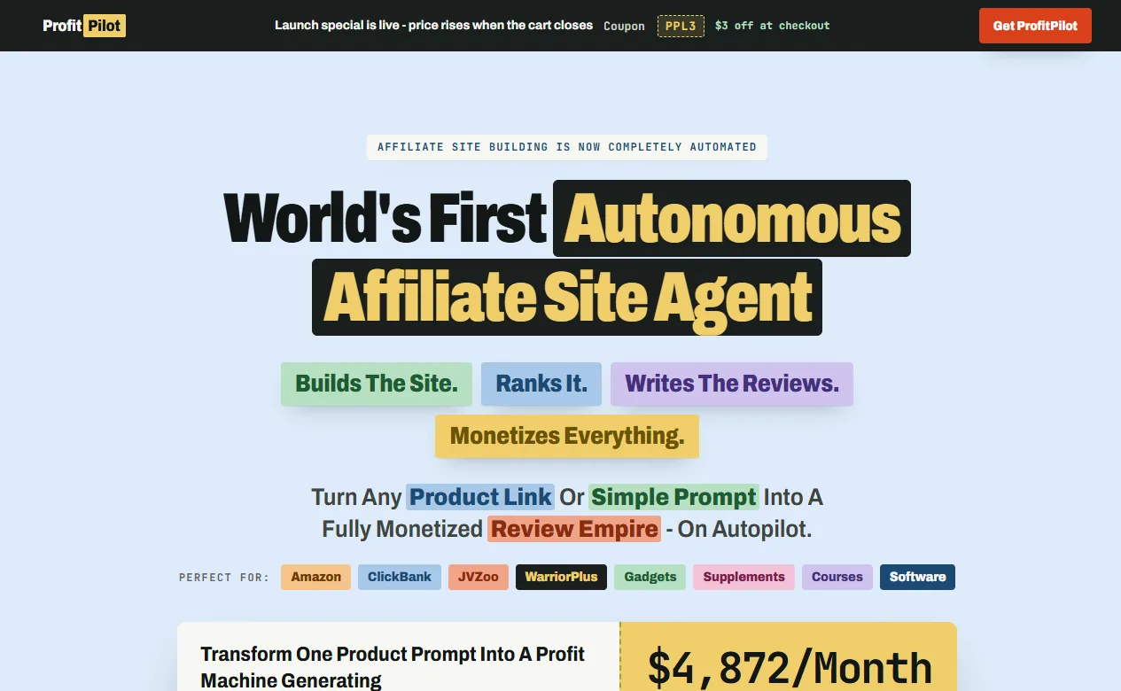 ProfitPilot page