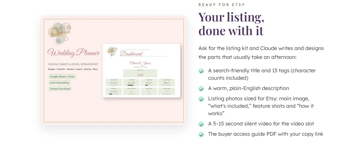 Spreadsheet Studio Skill Set product on the vendor's sales page