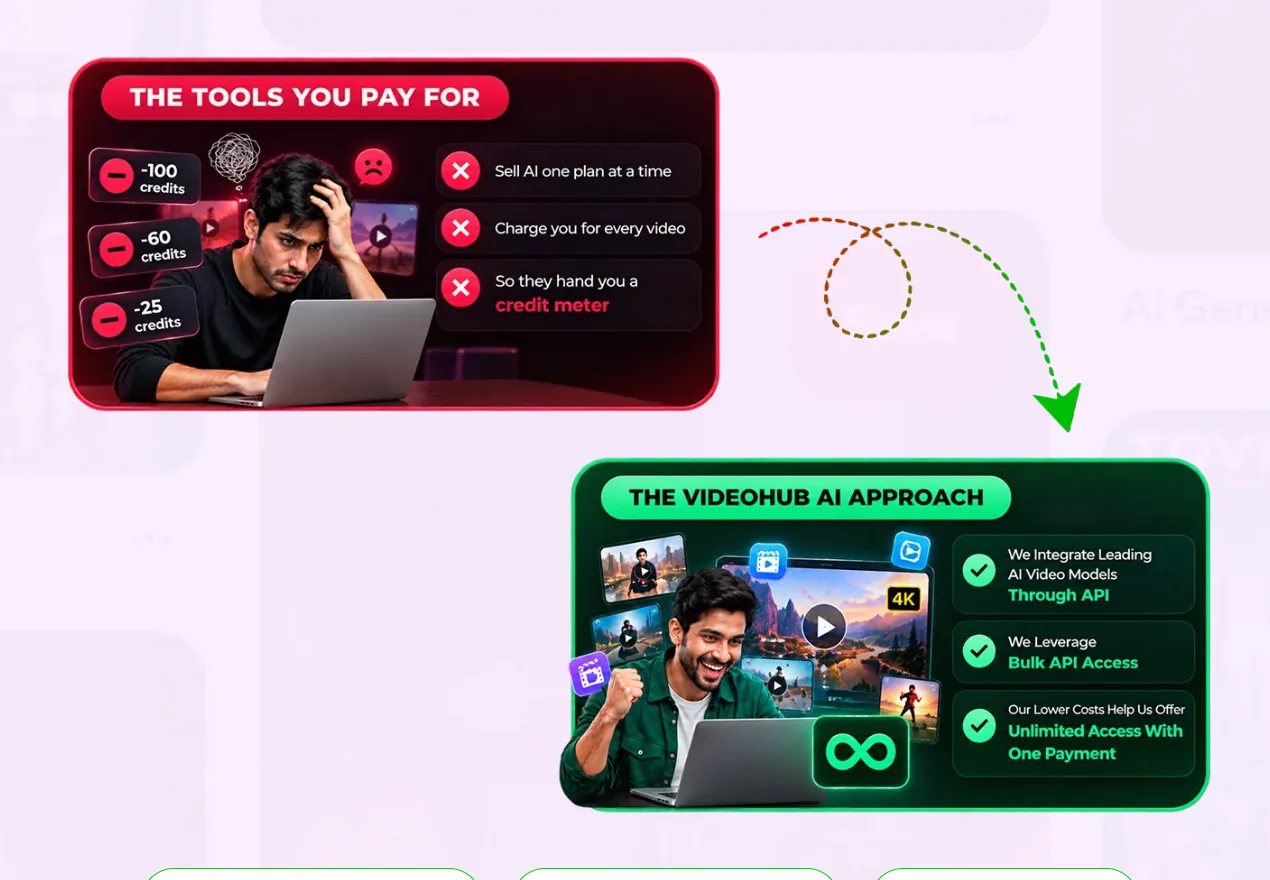 VideoHub AI product on the vendor's sales page